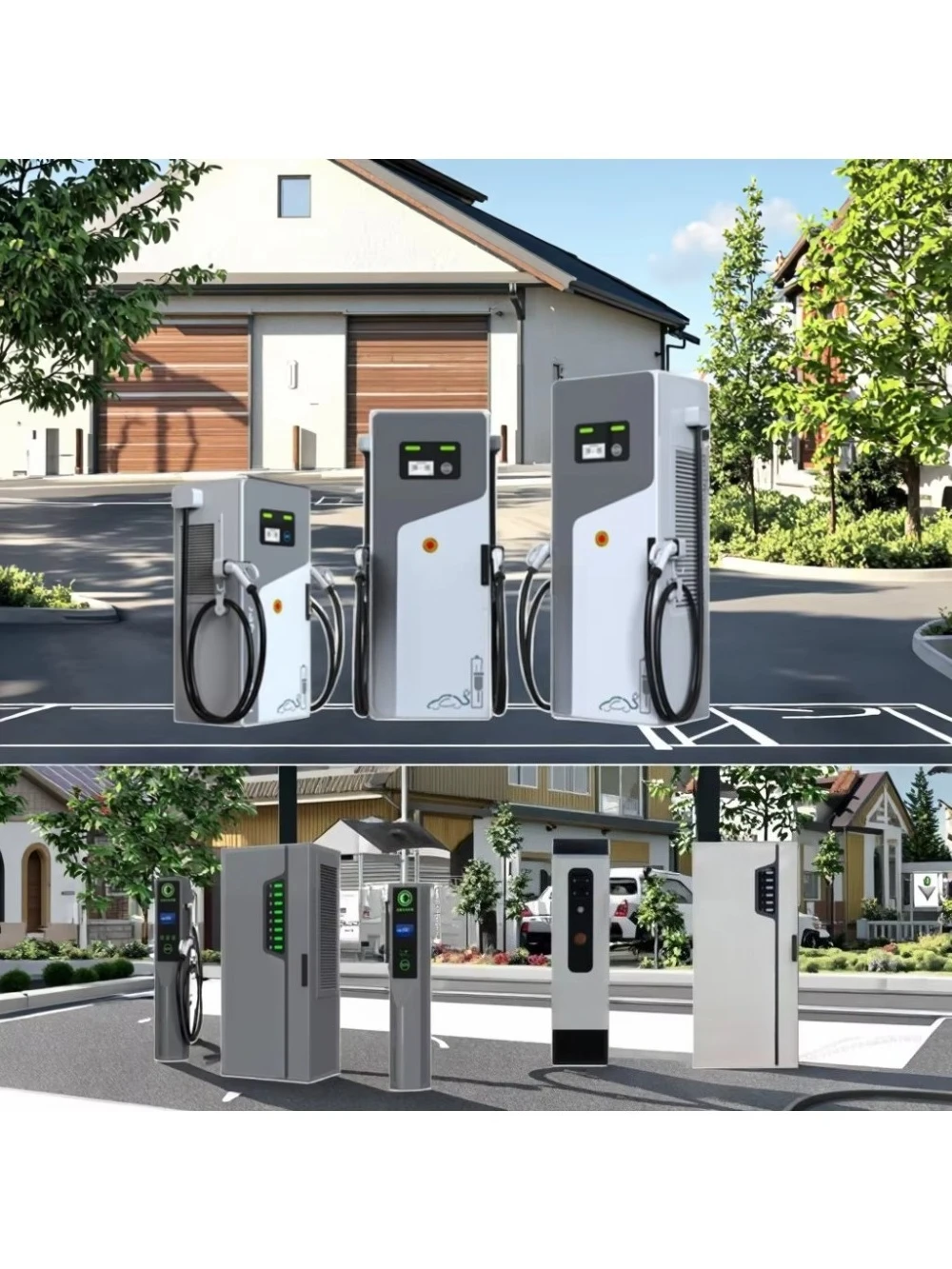 Зарядная станция постоянного тока для электромобилей 90 кВт CCS2 GBT с кабелем 5 м для коммерческих объектов и парковок (art.: 3920daacf5431) - 3920daacf5431