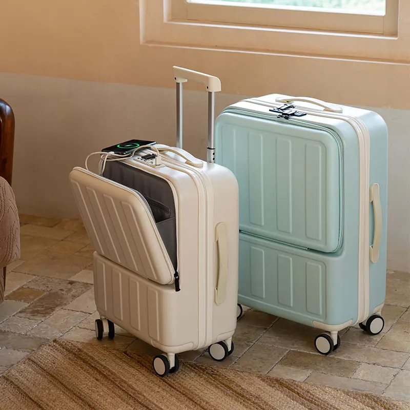 Travel Rolling combination lock Luggage Carry On Trolley Luggage Suitcase On universal Wheels multifunction Trolley Luggage