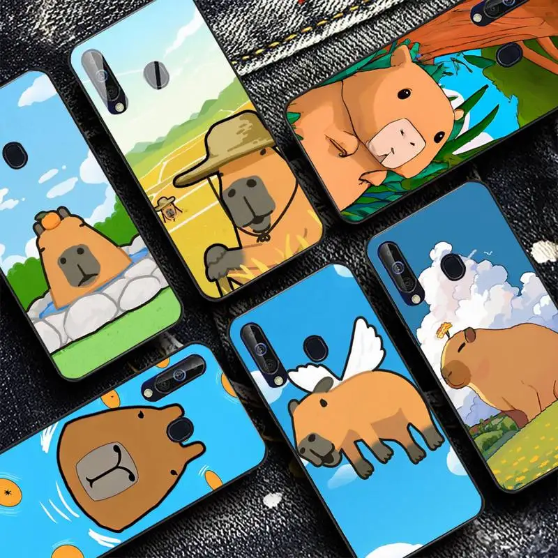 

Cartoon Capybara Phone Case For Samsung A 10 11 12 13 20 21 22 30 31 32 40 51 52 53 70 71 72 73 91 13 shell