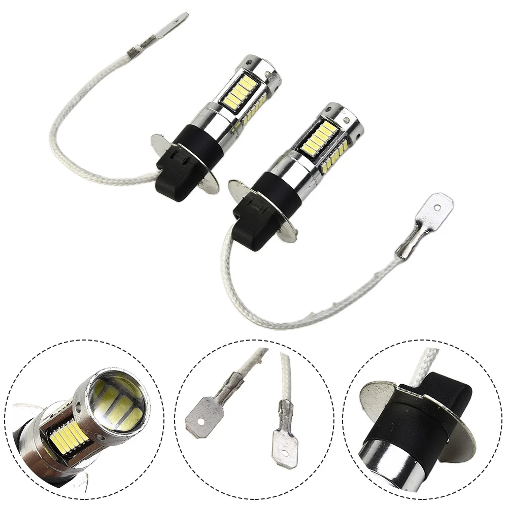 

Bulbs Fog Light Brand New Fast Response Accessory Canbus Parts Super Bright 6000K White Bulbs Conversion DC 12V-24V