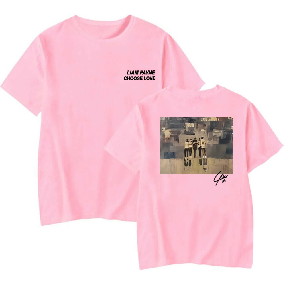 Liam Payne Choose Love 2-сторонние футболки винтажная рубашка Tribute эстетичная одежда топы
