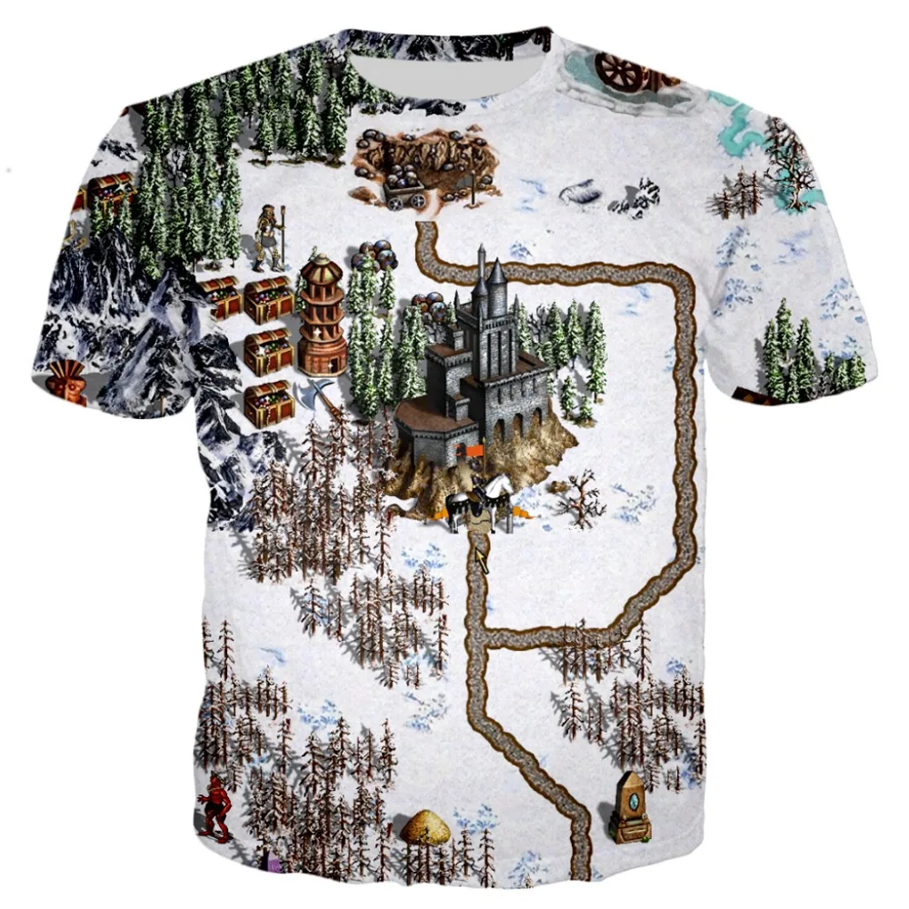 

2023 Hot Summer Heroes Of Might And Magic 3d-printed T Shirt Men's Casual Fashion Oversized T-shirt For Girls Hip Hop Camiseta