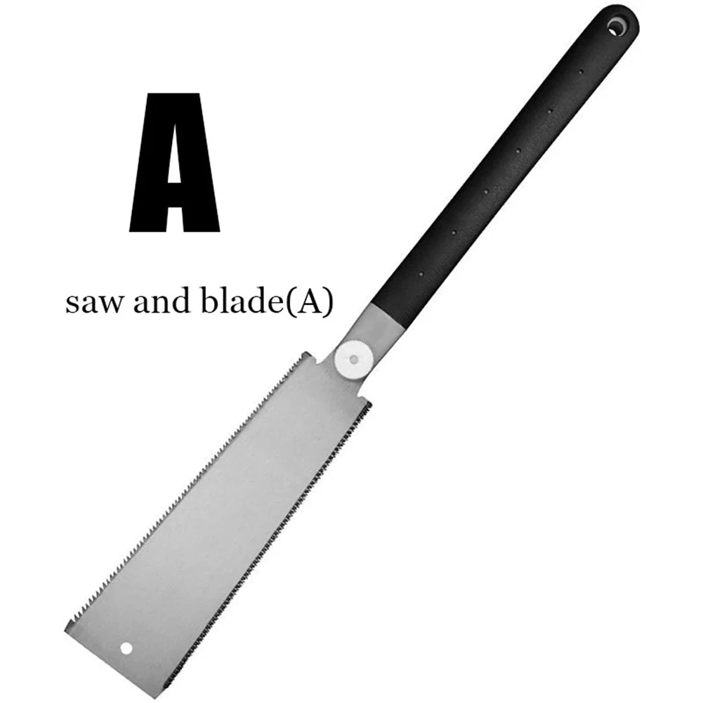

14 / 9 Teeth Double Edge Razor Black Japanese Ryoba Look Stainless Steel