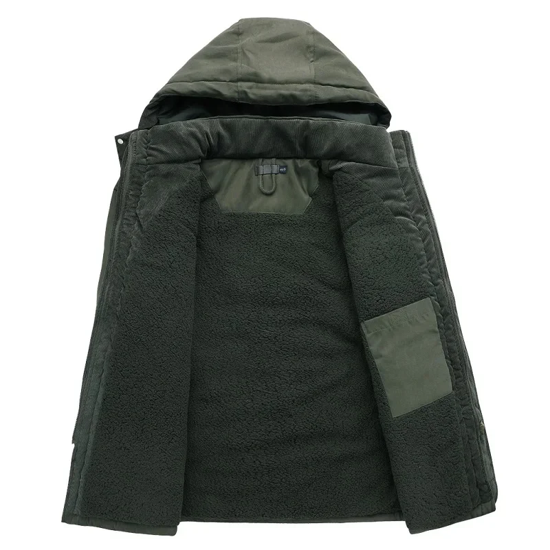 Новинка 2024 Зимняя Толстая теплая куртка Мужская Повседневная ветрозащитная