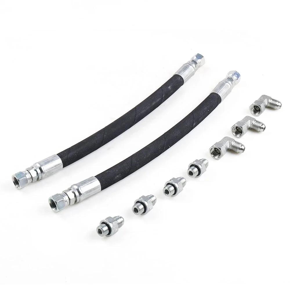 

High Pressure Oil Pump HPOP Crossover Line Hose For Ford 99-03 7.3L Powerstroke (2* Hose , 3*90 ° Connectors,4*Directly Head)