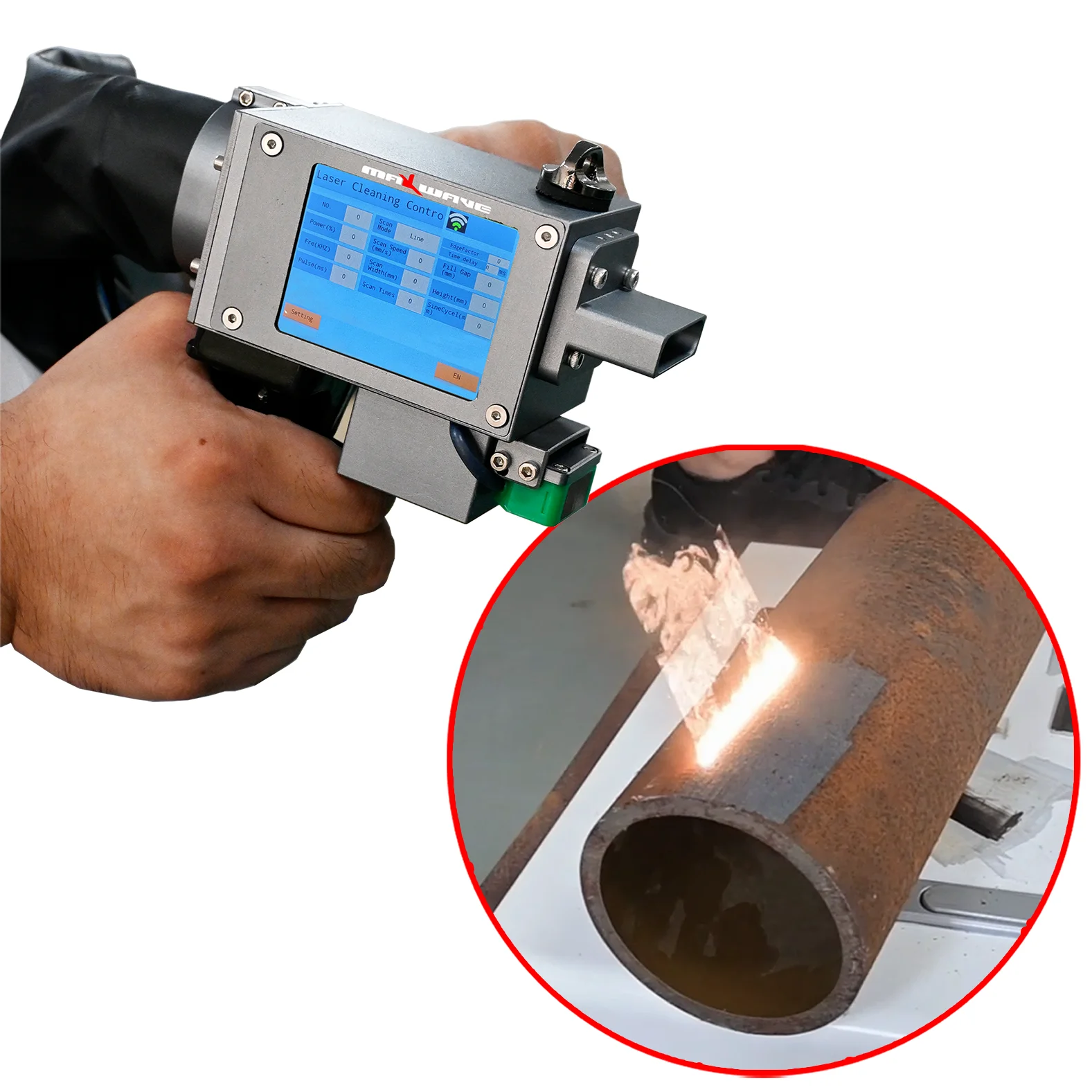 Лидер продаж 300 Вт 500 Вт импульсный волоконный лазерный очиститель ...