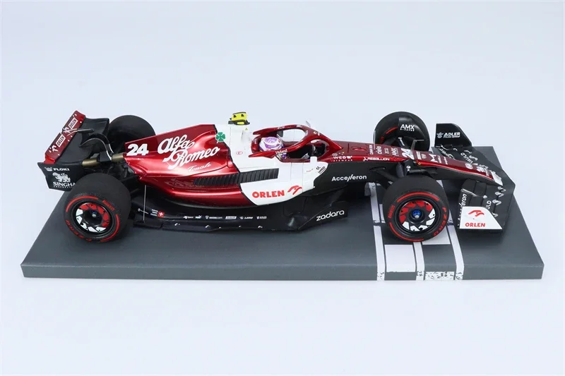 МИНИЧАПС 1:18 2022 F1 ALFA ROMEO ORLEN C42 # 24 ZHOU BAHRAIN GP Смола Модель автомобиля