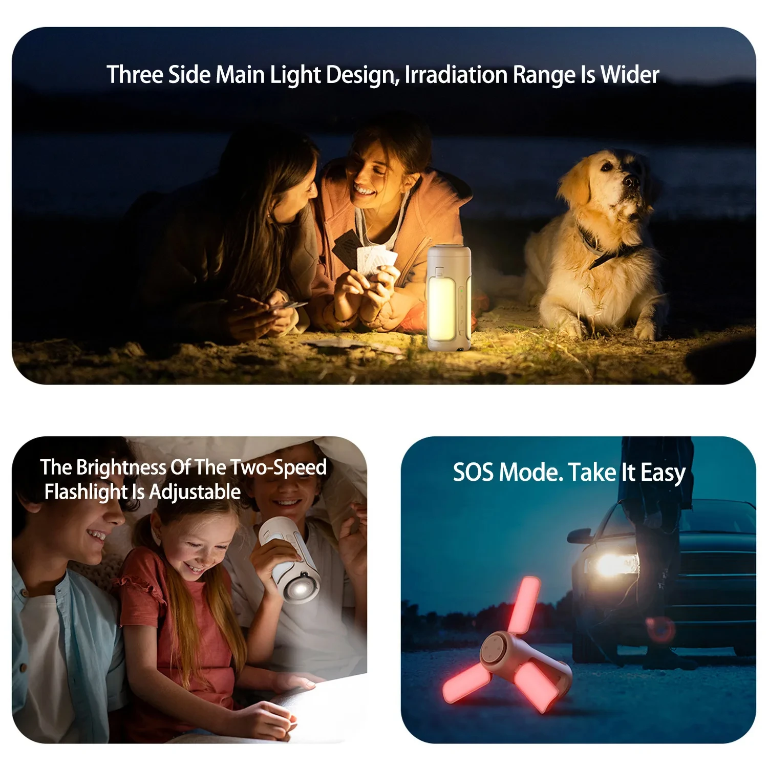 3 в 1 6000 мАч уличный динамик многофункциональная лампа для кемпинга светильник