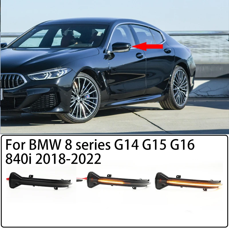 Светодиодный динамический указатель поворота боковое зеркало заднего вида для