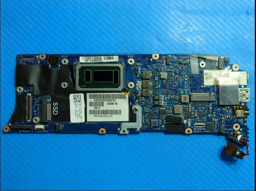 

GENUINE FOR DELL XPS 13 9360 MOTHERBOARD 16GB I7 7560U 2.4GHZ D4J15 0D4J15