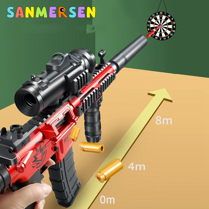 

M416 Soft Bullet Gun Shell Ejection Children Manual EVA Sniper Rifle Weapons CS Fighting Combat Shoot Outdoor Toy Guns for Boys