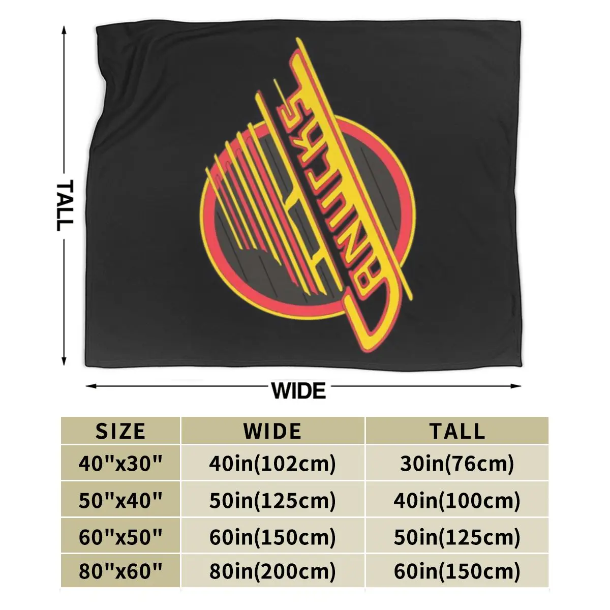 Canucks-vancouver Ультрамягкое одеяло из микрофлиса