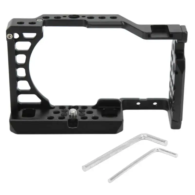 

Camera Cage Rig Cold Shoe Supports Metal Camera Cage for Sony A6400 Camera