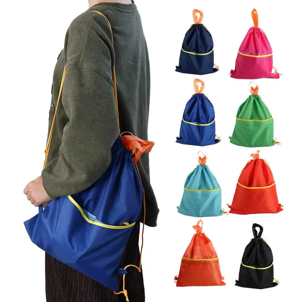 Portable Multicolor Waterproof Sports Bag Lightweight Outdoor Drawstring Backpack Large-capacity Mountaineering Pocket