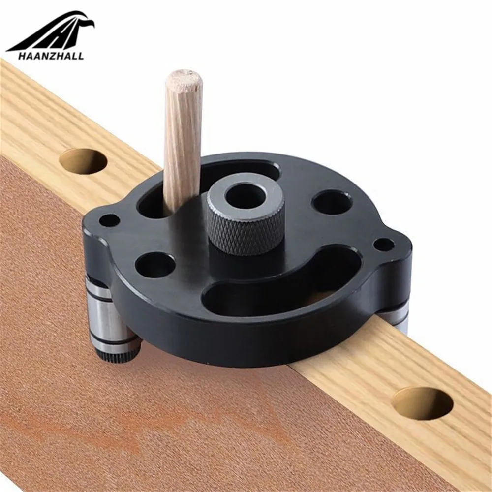 

Woodworking Pocket Hole Jig 6/8/10mm Self-centering Vertical Doweling Jig Drill Guide For Locator Hole Puncher Carpentry Tools