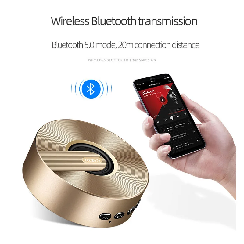 Liqin S1 2021 Mini New Bluetooth Speaker Voice Player Lock and Load Spray 5.0 Built-in Lithium Battery | Электроника