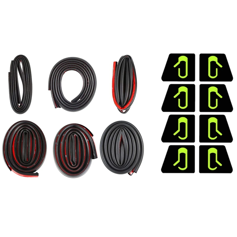 

8 шт., светящиеся наклейки на двери автомобиля Tesla Model 3