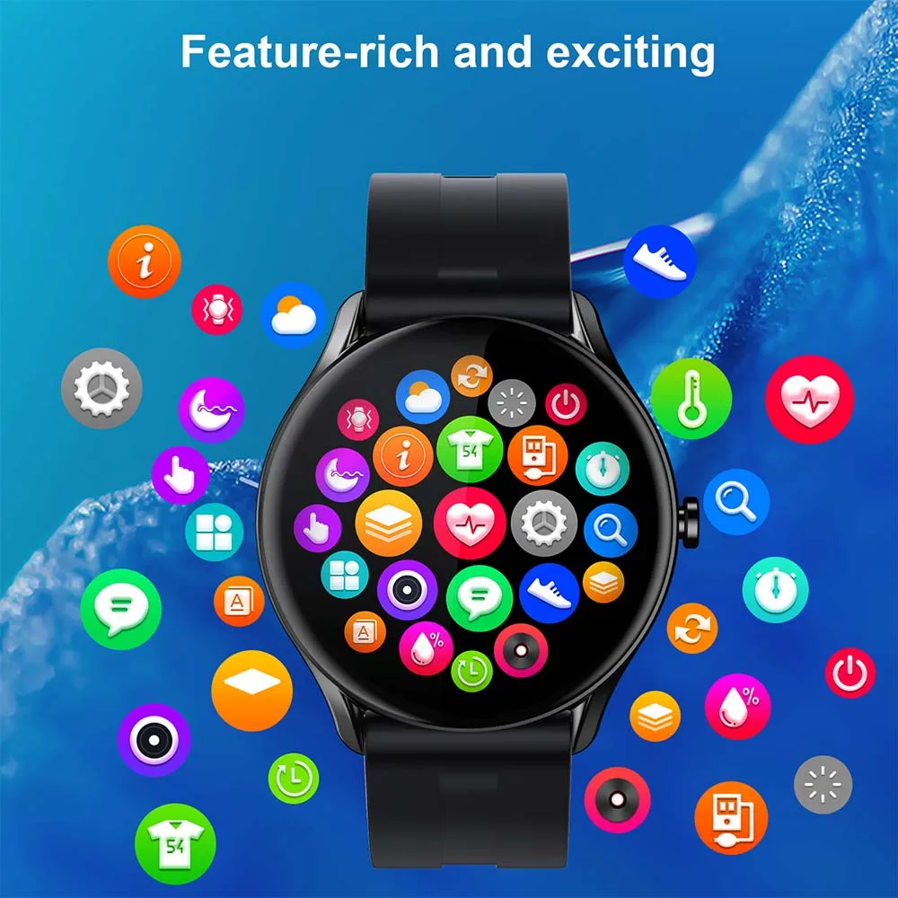 SENBONO New MAX9 Smart Watch Men 1.32 inch Full Touch Screen Sport Fitness IP68 Waterproof Smartwatch Men Women for Android IOS