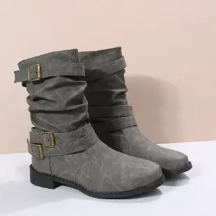 Women's Retro Ankle Boots Autumn / Winter 2023 New Fashion Large Size Retro Ankle Boots  Shoes for Women  Shoes for Women 43
