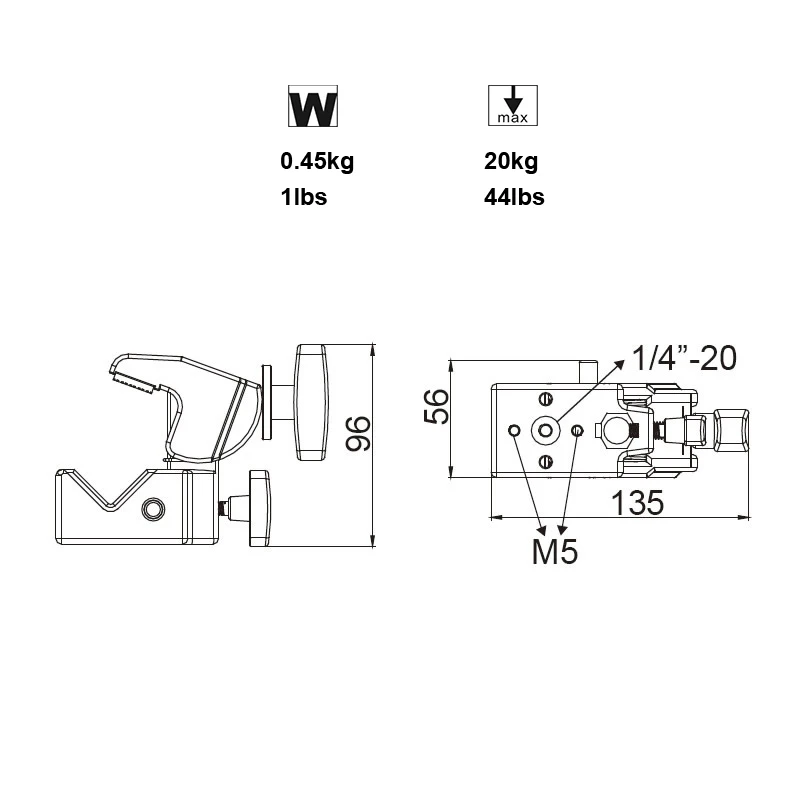 Зажим KUPO KCP-700 Super Convi