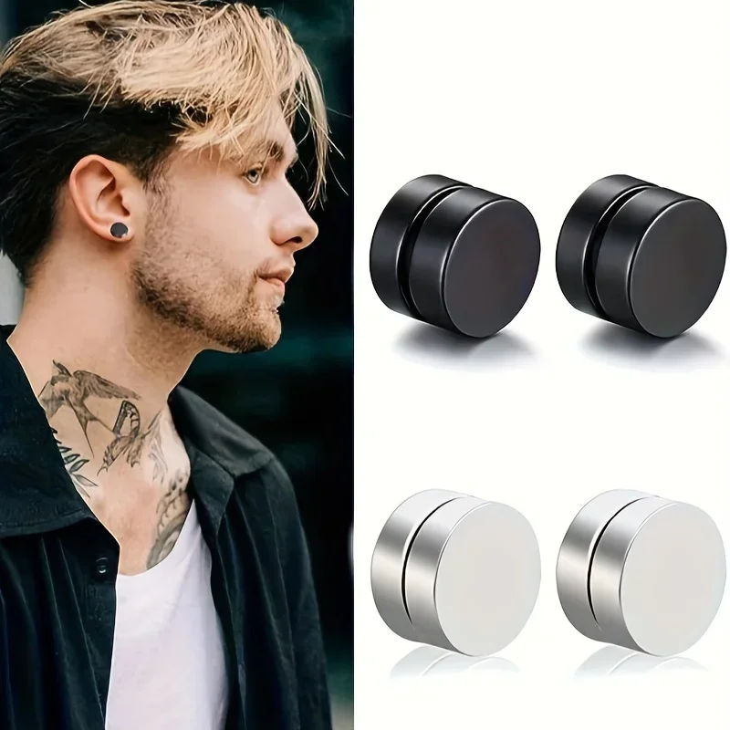 2 шт. магнитные серьги-подвески из нержавеющей стали