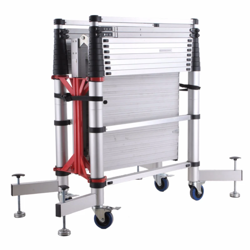 

Climbing Mobile Telescopic Scaffold Aluminum Tower Easy Move Tools