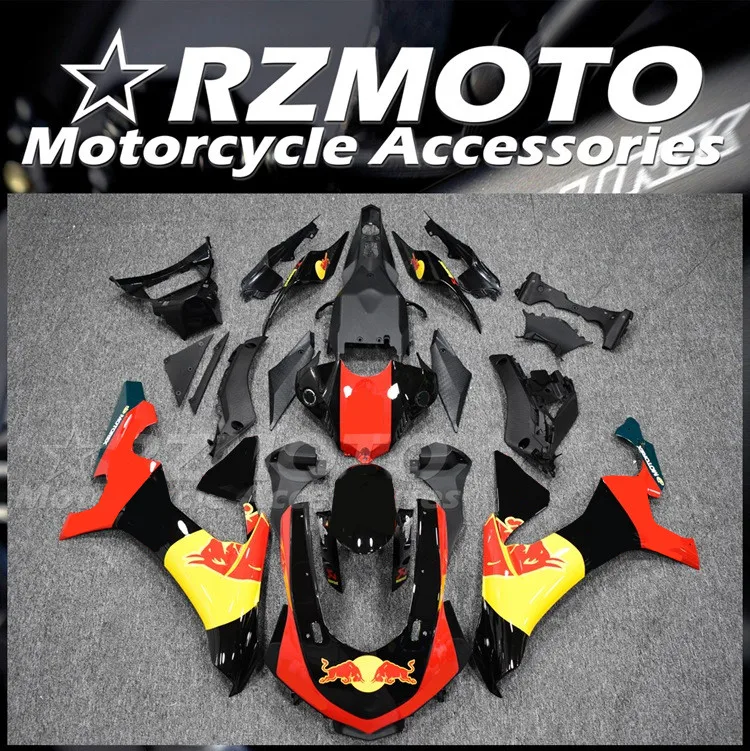 

Новый комплект обтекателей для мотоцикла ABS, подходит для YAMAHA YZF - R1 R1m 2015 2016 2017 2018 2019 15 16 17 18 19, комплект кузова красного и желтого цвета