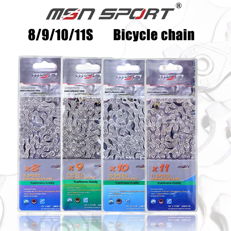 

MSN SPORT Bicycle Chain 8 9 10 11 Speed Chain Mtb