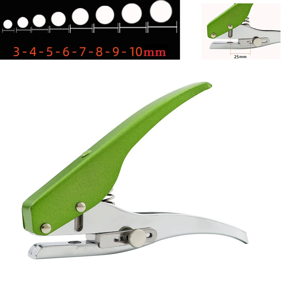 

3/4/5/6/7/8/9/10mm Circle Hole Punch Hand-held Circle Round Single Hole Punch Paper Punch For ID Cards PVC Cards Badge Photos