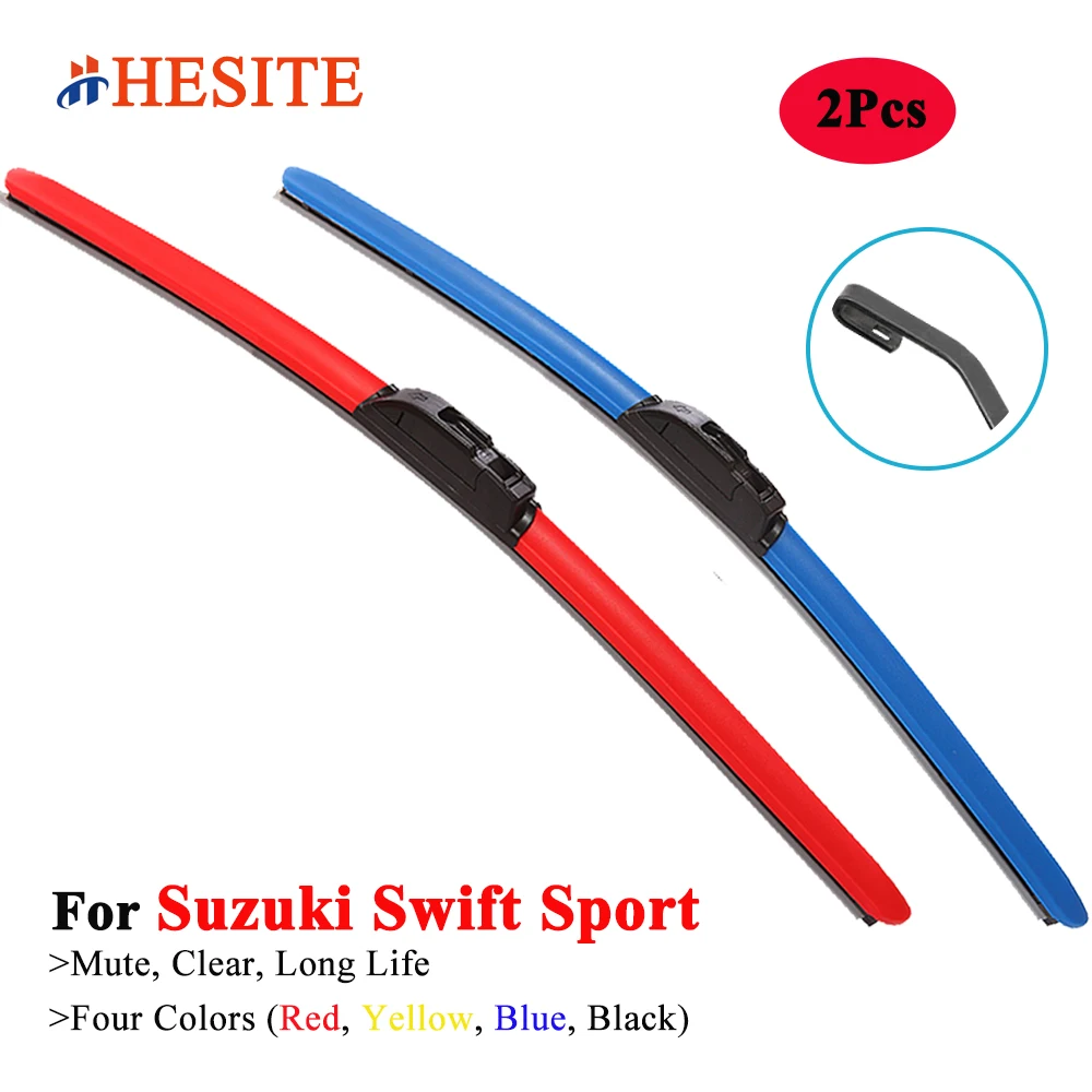 HESITE-escobillas de limpiaparabrisas híbridas de colores para Suzuki Swift Sport RS416 AZG416 A2L414 2005 2010 2012 2013 2014 2015 2017 2019 2020 2022