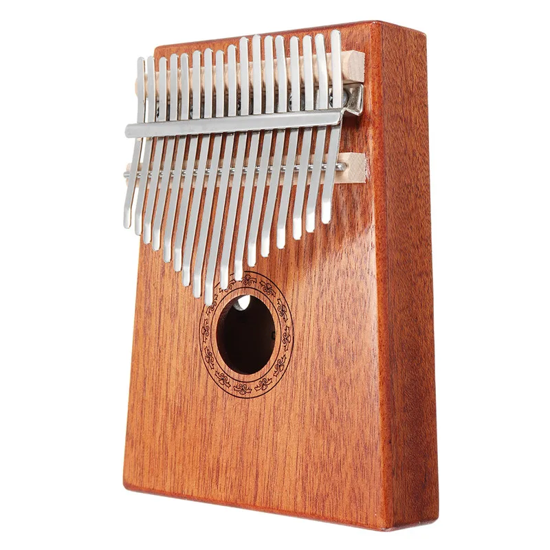 

17 Keys Mini Kalimba Thumb Piano High-Quality Wood Mahogany Body Musical Instrument with Learning Book Tune Hammer