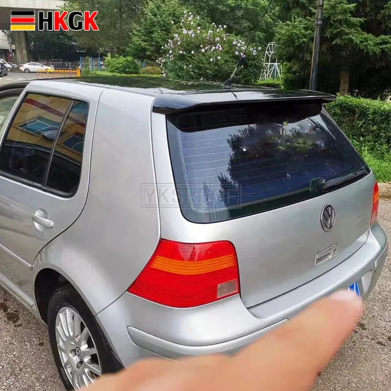 Для Volkswagen VW Golf 4 IV MK4 Standard и R32 2004-2008 ABS Неокрашенный Серый задний спойлер на лобовое