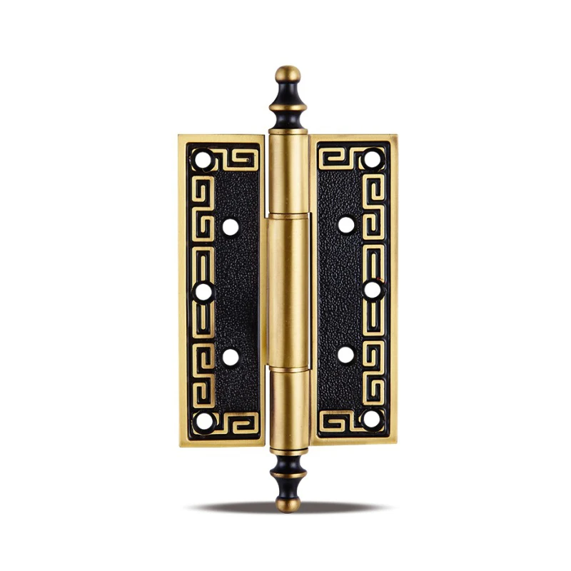 Античный дверной шарнир 4 дюйма/5 дюймов Твердый латунный для деревянной двери