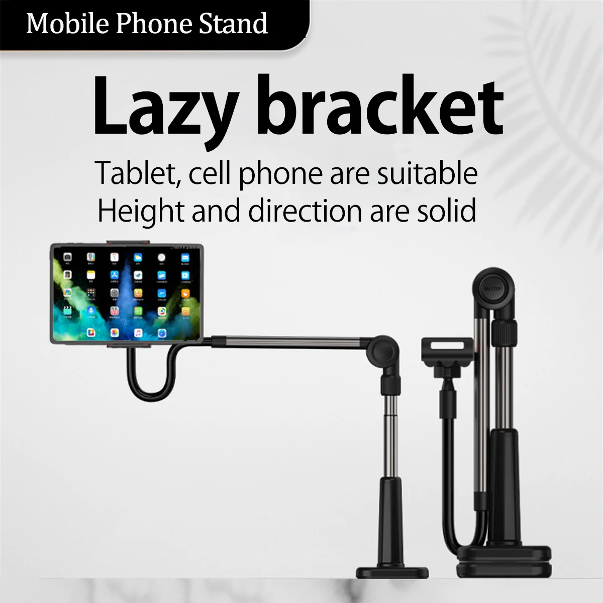 

Adjustable Tablet and Phone Stand-Lazy Man's Bracket,Rotating and Compatible with Apple and Android,Ideal for Desktop or Bedside