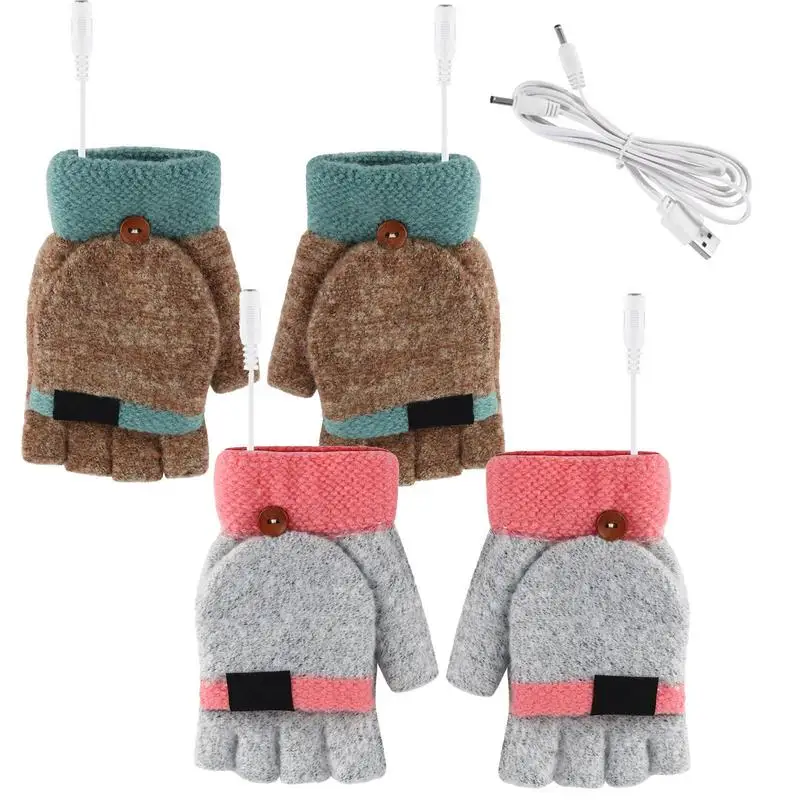 

Перчатки с подогревом USB, перчатки с подогревом, теплые перчатки для рук, Разогреватель для полных рук, Подарочная коробка для женщин, зимние теплые перчатки, 5 В, USB