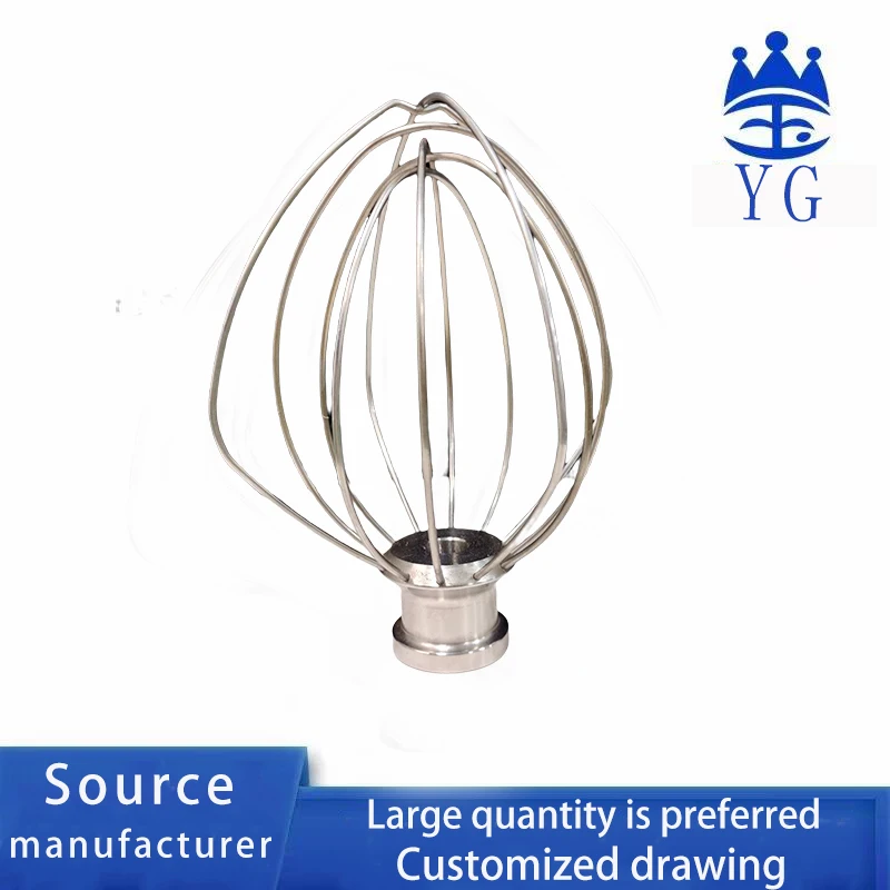 

Stainless Steel Wire Whip Mixer Attachment Flour Cake Balloon Whisk Egg Cream Stirrer Tools For KitchenAid K45WW