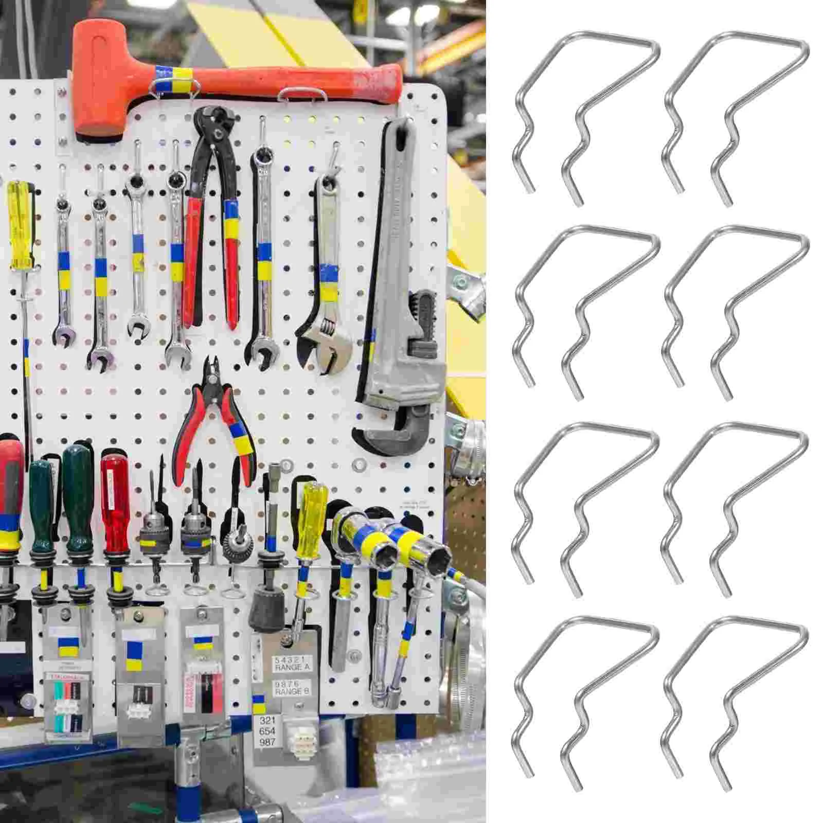 12 шт. одинарная стойка для дисплея зажим с крючком из нержавеющей стали