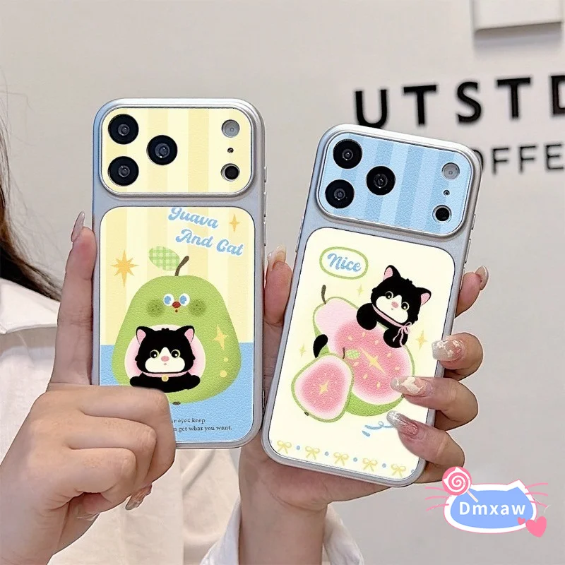 Фото Кожаные чехлы Guava Black Cat для Samsung Galaxy A57 A56 A55 A54 A53 A52 A52S A51 A50 A50S A30S A73 A72 A71, мягкий матовый чехол. №5