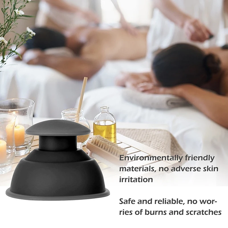 

1pc Vacuum Cans Anti Cellulite Suction Cups Silicone Vacuum Cupping Cup Body Massage Jars Guasha Body Massage Tools