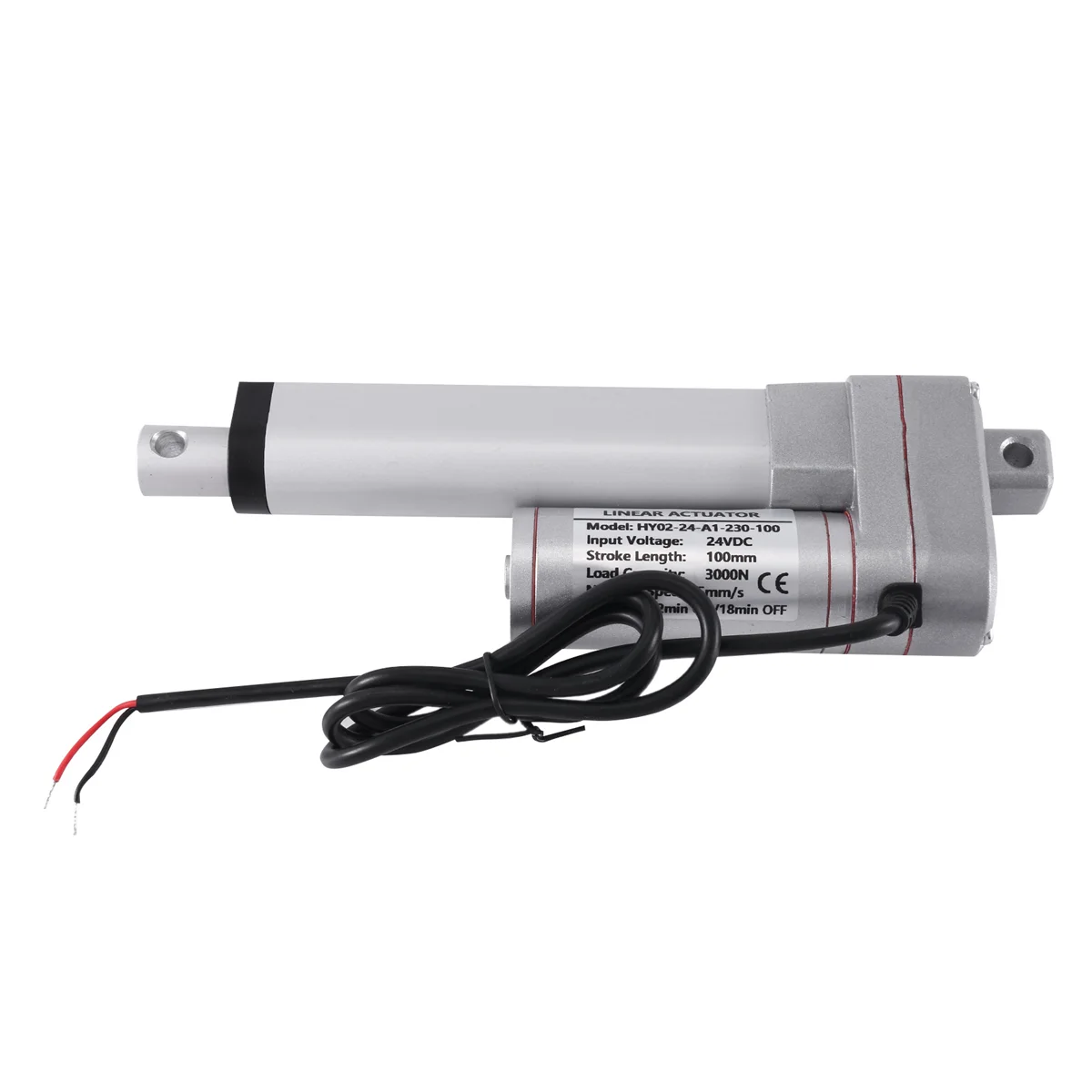 

24V DC Electric Push Rod Motor -type Hydraulic Rod 3000N Telescopic Rod Maximum Thrust 100mm Silver White