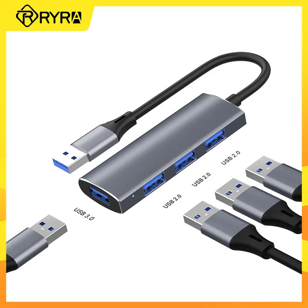 

RYRA 4 In 1 USB3.0 Multifunctional Hub Docking Station OTG Adapter Converter Home Fast Expansion Dock For Computer Laptop