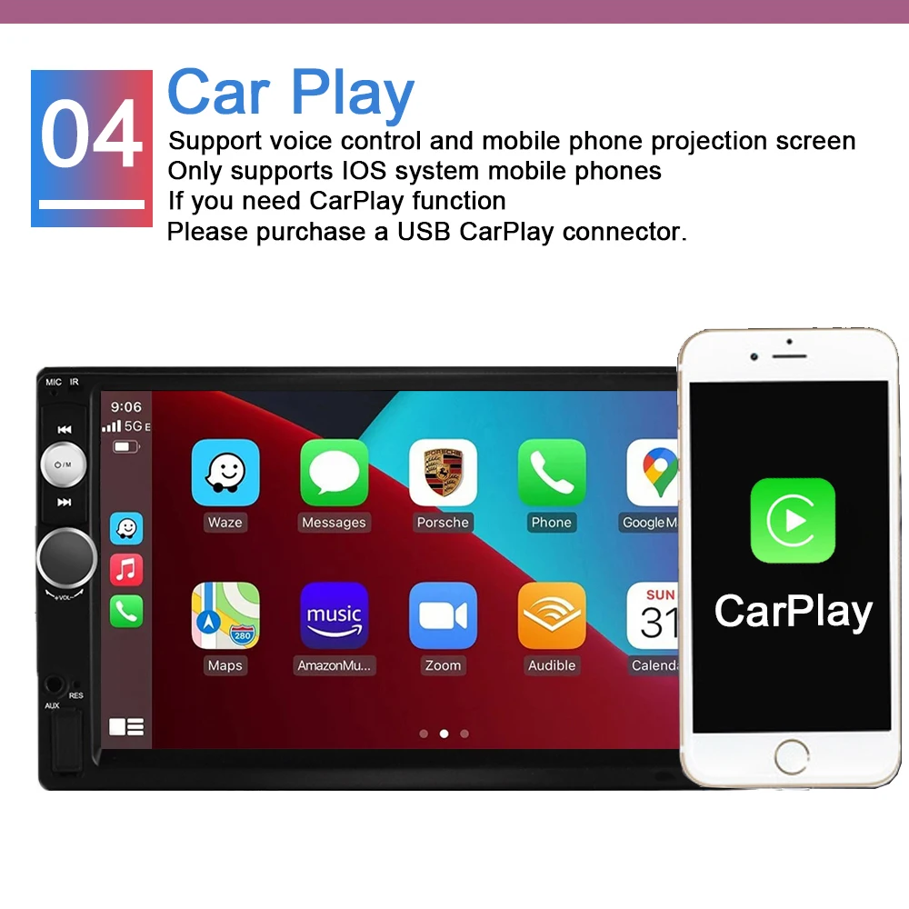 Автомагнитола 2 DIN Android CarPlay GPS мультимедийный плеер для Toyota Corolla 2003 2004 2005 2006 BYD F3 IPS