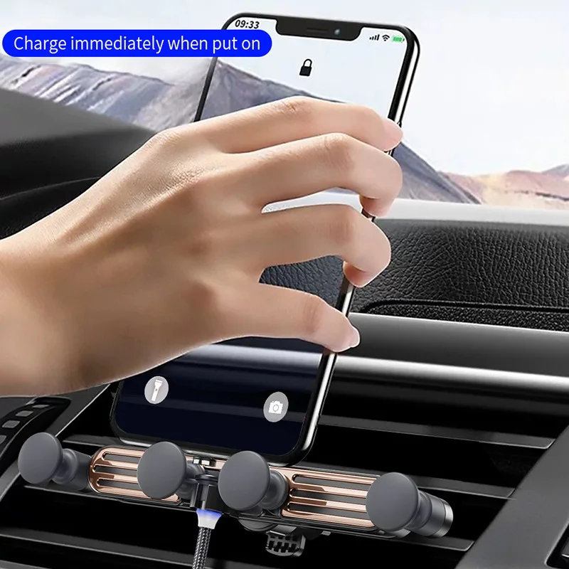 Car mobile phone holder Air outlet type universal navigation gravity can be folded and multi-func | Мобильные телефоны и