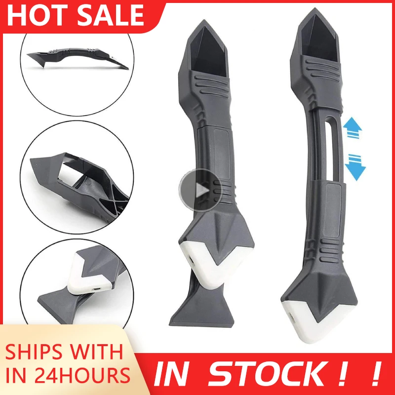 

3 в 1 стеклянный клей, угловой скребок, силиконовый инструмент, лопатка, съемник резиновой лопаты, угловой металлический шов, строительные ка...