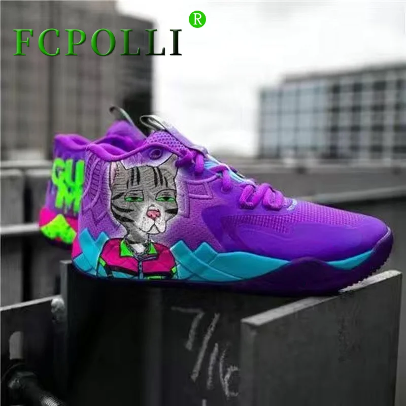 

2022 New Man Basketball Sneakers Luxury Brand Sport Shoes Boy High Top Basketball Training Shoes Men Hard-Wearing Mens Sneakers