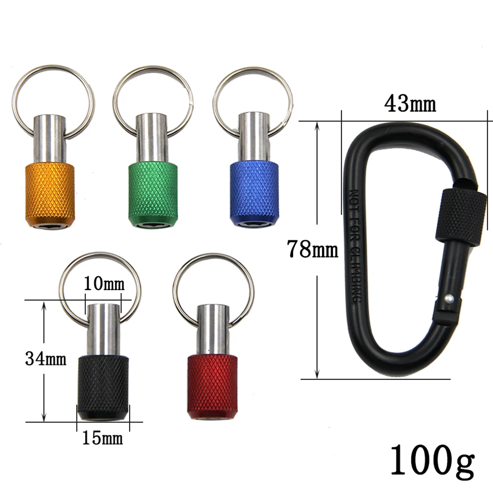 

5PCS 1/4inch Hex Shank Screwdriver Bits Holder Keyring Extension Bar Keychain Screw Adapter Drill Change Hand-held Screwdrivers