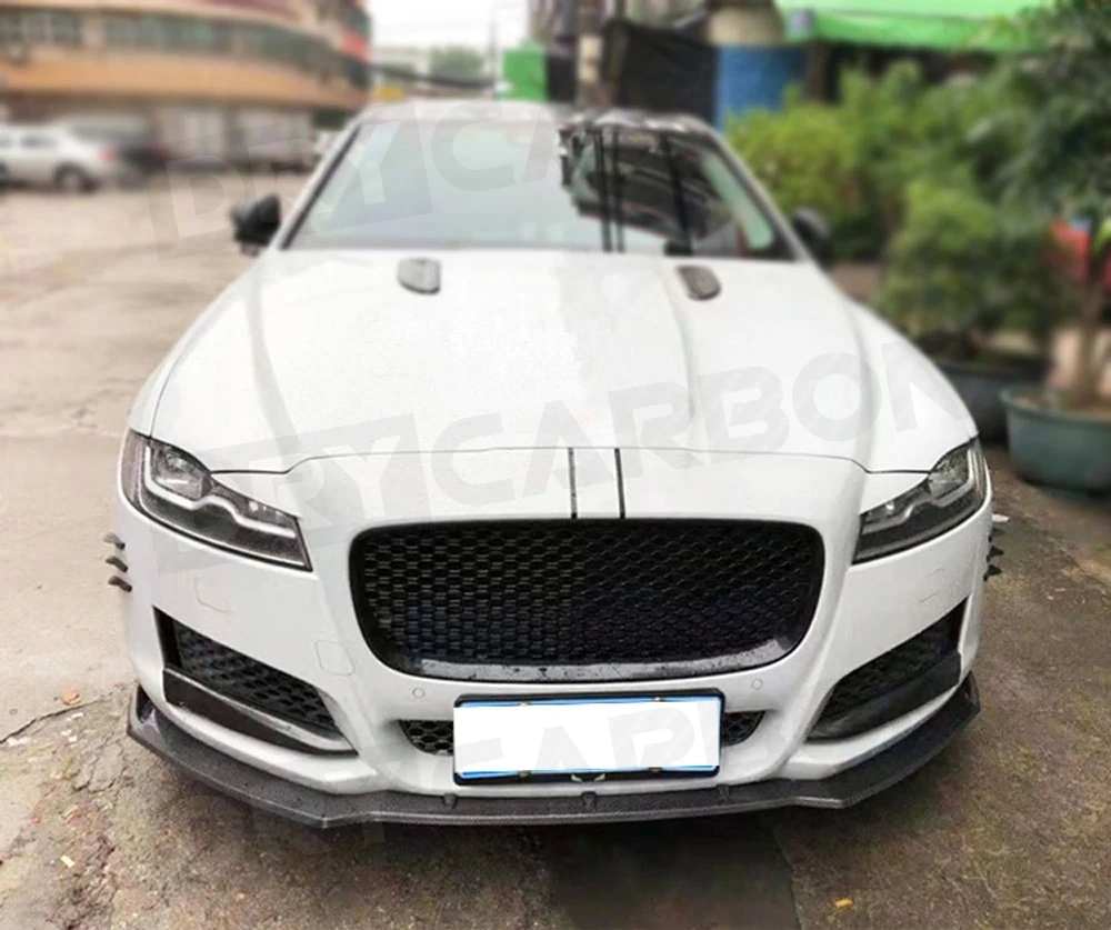 Передний спойлер для Jaguar XF XFL Standard 2016-2019 из углеродного волокна/FRP головной бампер