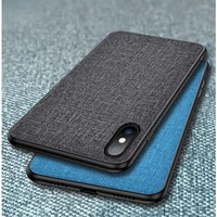 for iphone xs case for iphone xs max xr x luxury fabric business protective soft silicone coque capas for iphone x xs max case