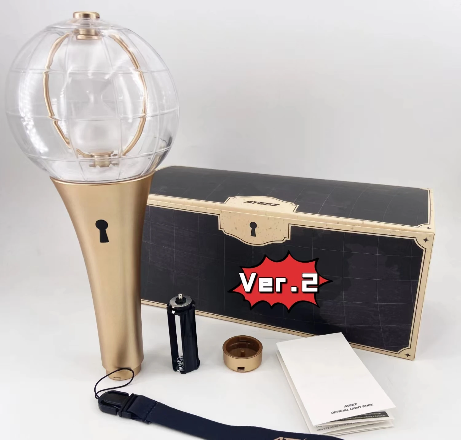 Новый Lightstick ATEEZed Ver.2 Официальный светильник ateezed Light Stick ver.1 Globe Ручная лампа