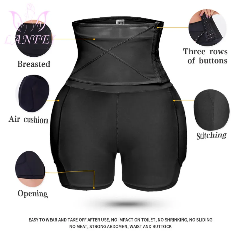 Женские бесшовные трусики LANFEI с завышенной талией пуш-ап нижнее белье - купить по